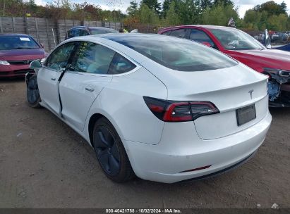 Lot #2992818207 2020 TESLA MODEL 3 STANDARD RANGE PLUS REAR-WHEEL DRIVE/STANDARD RANGE REAR-WHEEL DRIVE