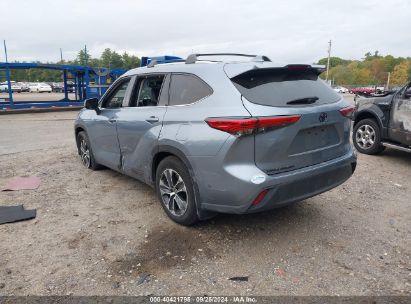 Lot #2992818209 2021 TOYOTA HIGHLANDER XLE