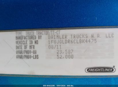 Lot #2992830731 2012 FREIGHTLINER CASCADIA 125