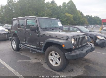 Lot #2996535094 2017 JEEP WRANGLER UNLIMITED SPORT 4X4