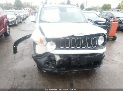 Lot #2996535093 2018 JEEP RENEGADE LATITUDE FWD