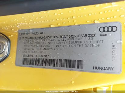 Lot #2997778130 2017 AUDI S3 2.0T PREMIUM PLUS