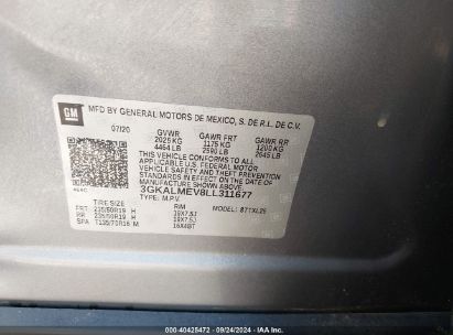 Lot #2990354748 2020 GMC TERRAIN FWD SLE