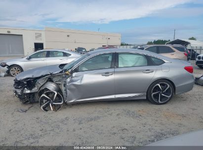 Lot #2992827594 2022 HONDA ACCORD SPORT