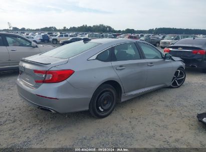 Lot #2992827594 2022 HONDA ACCORD SPORT