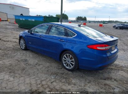 Lot #2996535069 2017 FORD FUSION ENERGI TITANIUM