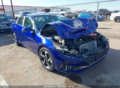 Lot #3035089629 2022 HYUNDAI ELANTRA HYBRID LIMITED