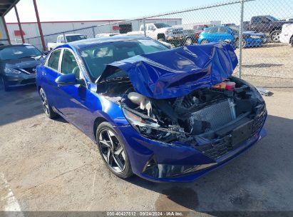 Lot #3035089629 2022 HYUNDAI ELANTRA HYBRID LIMITED