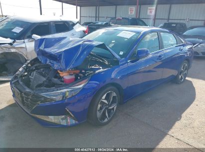 Lot #3035089629 2022 HYUNDAI ELANTRA HYBRID LIMITED