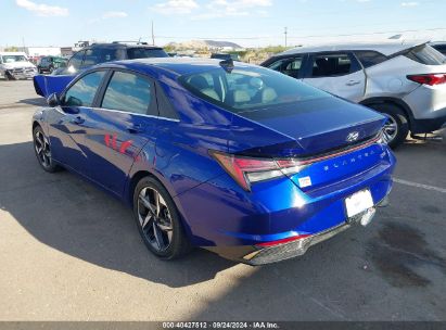 Lot #3035089629 2022 HYUNDAI ELANTRA HYBRID LIMITED