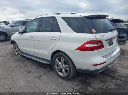 Lot #2992835238 2012 MERCEDES-BENZ ML 350 4MATIC