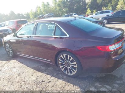 Lot #3056473388 2017 LINCOLN CONTINENTAL SELECT