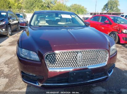 Lot #3056473388 2017 LINCOLN CONTINENTAL SELECT