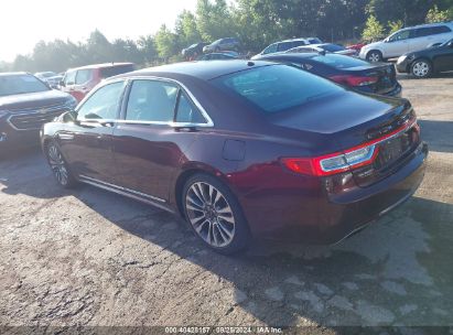 Lot #3056473388 2017 LINCOLN CONTINENTAL SELECT