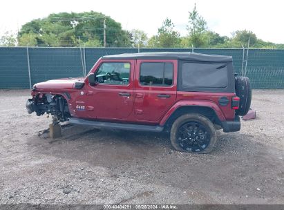 Lot #2997777736 2022 JEEP WRANGLER 4XE UNLIMITED SAHARA 4X4