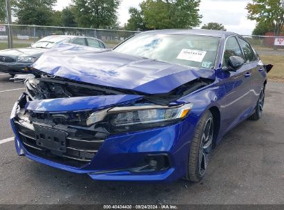 Lot #2990356869 2022 HONDA ACCORD SPORT 2.0T