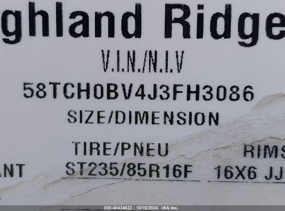 Lot #2997777731 2018 HIGHLAND RIDGE RIDGE M