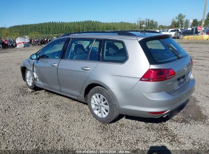 Lot #2992833277 2016 VOLKSWAGEN GOLF SPORTWAGEN TSI S 4-DOOR