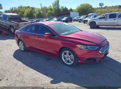 Lot #3056473546 2018 FORD FUSION HYBRID SE