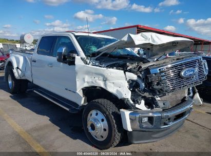 Lot #2990354693 2022 FORD SUPER DUTY F-450 DRW LARIAT