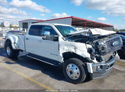 Lot #2990354693 2022 FORD SUPER DUTY F-450 DRW LARIAT