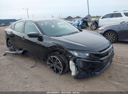 Lot #2989126824 2021 HONDA CIVIC SPORT