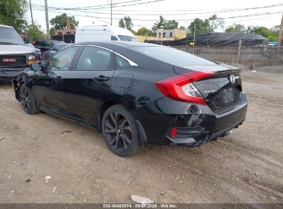 Lot #2989126824 2021 HONDA CIVIC SPORT