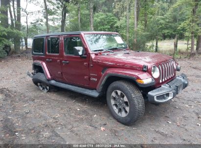 Lot #2997778006 2021 JEEP WRANGLER UNLIMITED SAHARA 4X4