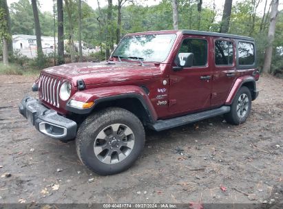 Lot #2997778006 2021 JEEP WRANGLER UNLIMITED SAHARA 4X4