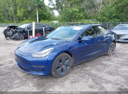 Lot #2992827184 2023 TESLA MODEL 3 REAR-WHEEL DRIVE