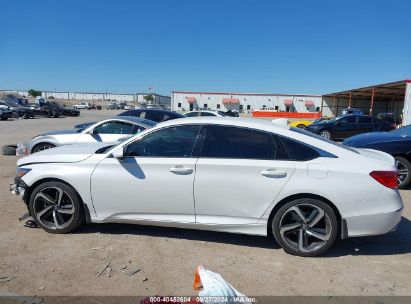 Lot #3053064858 2019 HONDA ACCORD SPORT