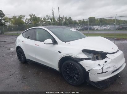 Lot #2997777970 2021 TESLA MODEL Y LONG RANGE DUAL MOTOR ALL-WHEEL DRIVE