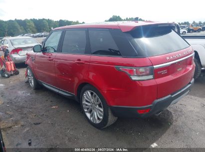 Lot #3005350952 2015 LAND ROVER RANGE ROVER SPORT 3.0L V6 SUPERCHARGED HSE