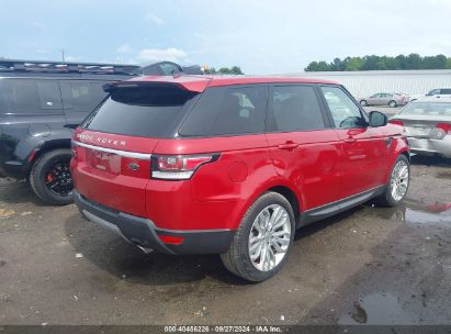 Lot #3005350952 2015 LAND ROVER RANGE ROVER SPORT 3.0L V6 SUPERCHARGED HSE