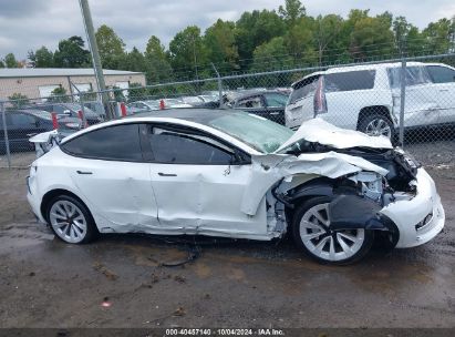 Lot #2992827145 2021 TESLA MODEL 3 STANDARD RANGE PLUS REAR-WHEEL DRIVE