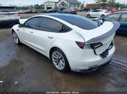 Lot #2992827145 2021 TESLA MODEL 3 STANDARD RANGE PLUS REAR-WHEEL DRIVE