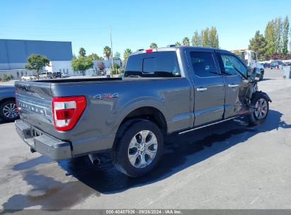 Lot #2991586737 2023 FORD F-150 PLATINUM