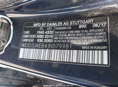 Lot #2991586735 2018 MERCEDES-BENZ CLA 250