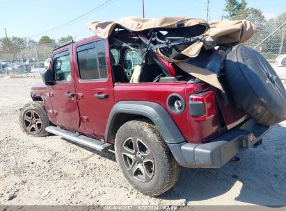 Lot #2992818273 2021 JEEP WRANGLER UNLIMITED SPORT S 4X4