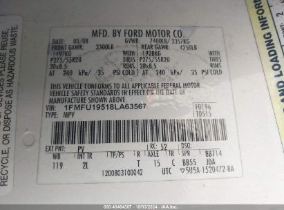 Lot #3035086721 2008 FORD EXPEDITION LIMITED