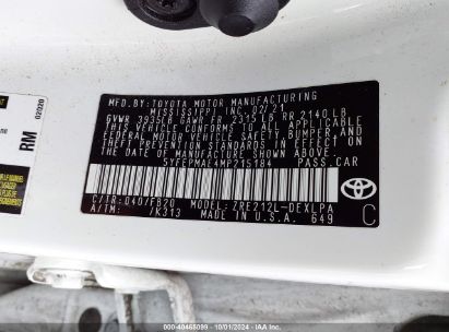 Lot #2987909349 2021 TOYOTA COROLLA LE