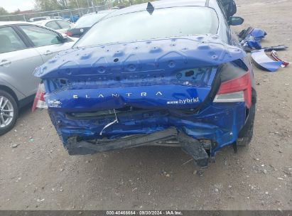 Lot #2997777158 2022 HYUNDAI ELANTRA HYBRID BLUE