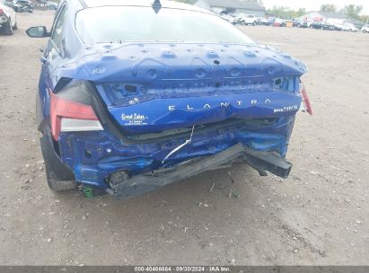 Lot #2997777158 2022 HYUNDAI ELANTRA HYBRID BLUE