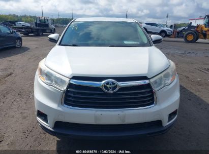 Lot #3035077257 2016 TOYOTA HIGHLANDER LE V6