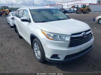 Lot #3035077257 2016 TOYOTA HIGHLANDER LE V6