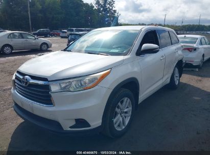 Lot #3035077257 2016 TOYOTA HIGHLANDER LE V6