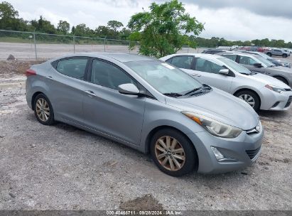 Lot #3035077253 2014 HYUNDAI ELANTRA SE