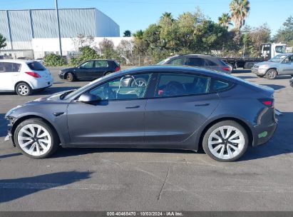 Lot #2991586736 2023 TESLA MODEL 3 REAR-WHEEL DRIVE