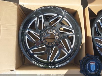 Lot #2992827216 2022 AMERICAN TRUX GOLIATH GLOSS BLACK MILLED 6 LUG 20X9