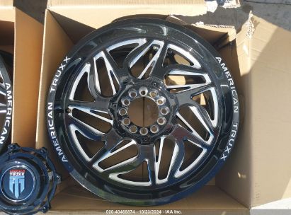 Lot #2992827216 2022 AMERICAN TRUX GOLIATH GLOSS BLACK MILLED 6 LUG 20X9